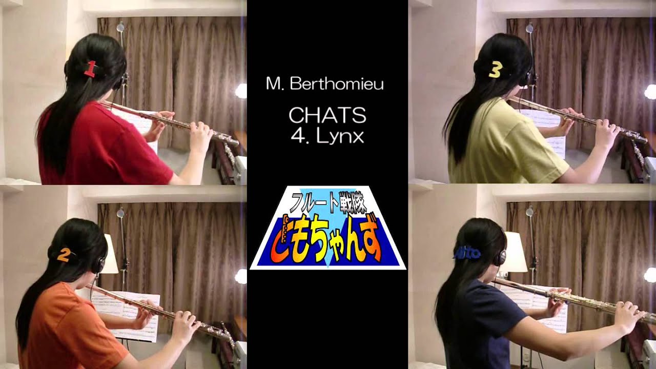 berthomieu chats for flute quartet